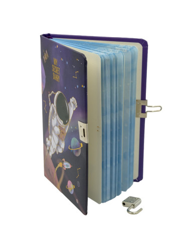 Jurnal B6 CNX Astronaut 1903-8, 160 pagini, coperta carton, cu lacatel