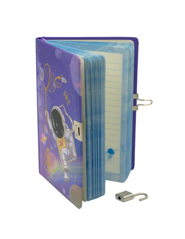 Jurnal B6 CNX Astronaut 1903-8, 160 pagini, coperta carton, cu lacatel