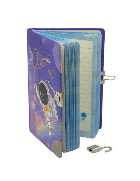 Jurnal B6 CNX Astronaut 1903-8, 160 pagini, coperta carton, cu lacatel