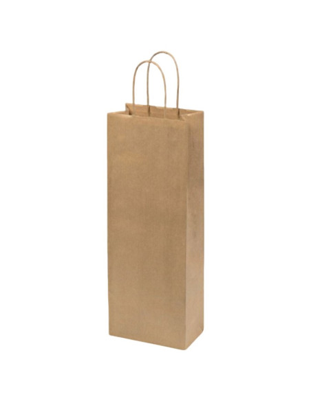 Punga cadou Colorarte 05910, 14x39x8cm, 110g/mp, kraft, manere din hartie rasucita, pentru sticle