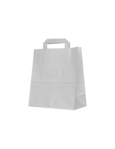 Punga hartie Colorarte 50940, 18x9x22cm, 70g/mp, alba, manere din banda hartie, pentru catering