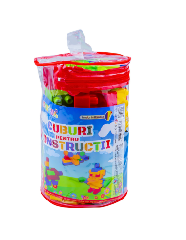 Jucarie set cuburi pentru constructie RT, 36 de piese, plastic, 16036