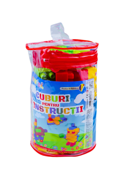 Jucarie set cuburi pentru constructie RT, 36 de piese, plastic, 16036