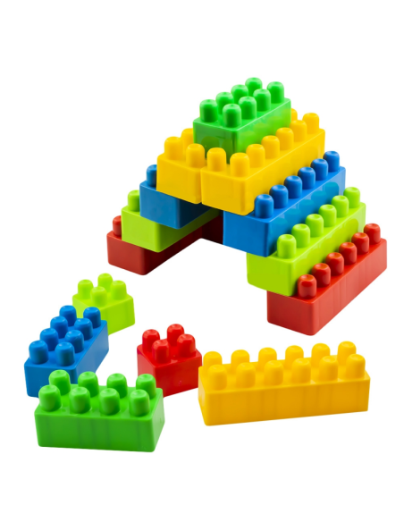 Jucarie set cuburi pentru constructie RT, 36 de piese, plastic, 16036