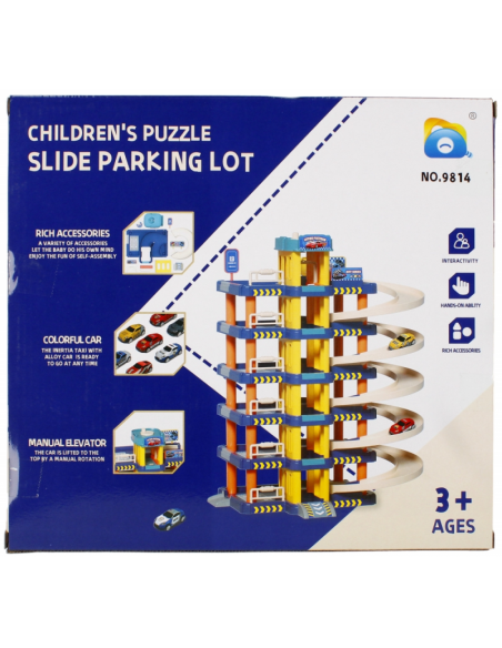 Parcare cu accesorii si 6 masini MegaCreative 524455, plastic, multicolor, 3+ ani