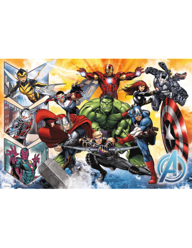 Puzzle carton 100 piese Trefl Avengers - Razbunatorii in atac, 16431, 6+ ani