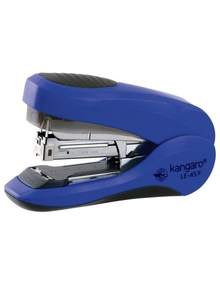 Capsator Kangaro Less Effort LE-45F, 24/6 - 26/8, 40 coli, 48mm, capsare usoara plata, albastru