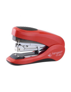 Capsator Kangaro Less Effort LE-45F, 24/6 - 26/8, 40 coli, 48mm, capsare usoara plata, rosu