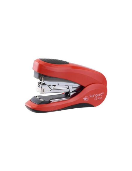 Capsator Kangaro Less Effort LE-45F, 24/6 - 26/8, 40 coli, 48mm, capsare usoara plata, rosu
