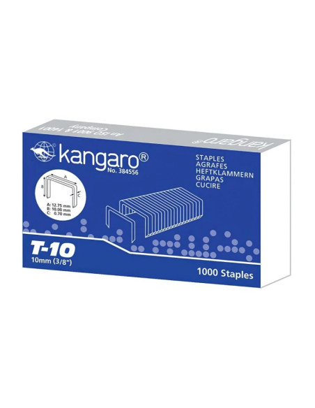 Capse Kangaro T-10, 10mm, pentru Tacker TP-10, TS-610, TS-13H