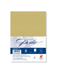 Carton colorat A4 COLORARTE PERLA, 250g/mp, auriu perlat, top 50 coli