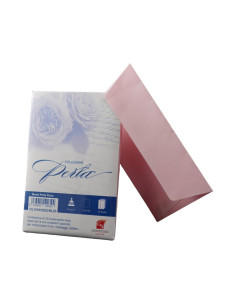 Plic color pentru invitatie Colorarte Perla, roz perlat, 120g/mp, 120x180mm, set 25 buc