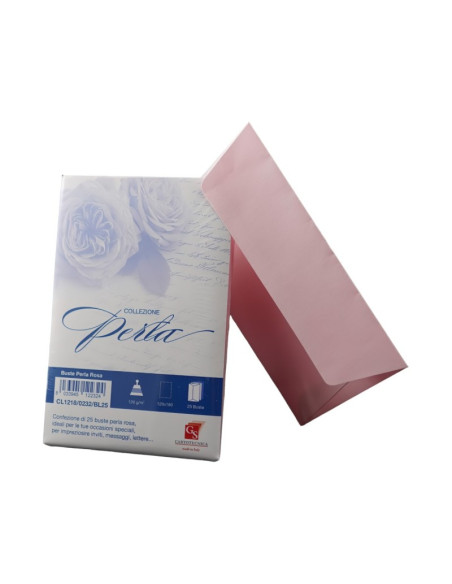Plic color pentru invitatie Colorarte Perla, roz perlat, 120g/mp, 120x180mm, set 25 buc