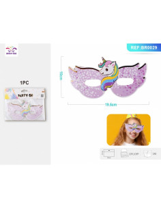 Masca petrecere PartyGo, unicorn, BR0029, set 6 buc