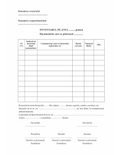 SS66 Registru inventar - arhiva documentelor - coperta imitatie piele