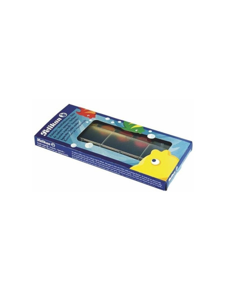 Acuarele Pelikan, cu pensula, 12 culori, + 1 tub alb de zinc, 721258