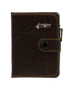 Agenda A7 nedatata CNX Lizy 4407 / 82100, 80 pagini, coperta imitatie piele maro, cu capsa