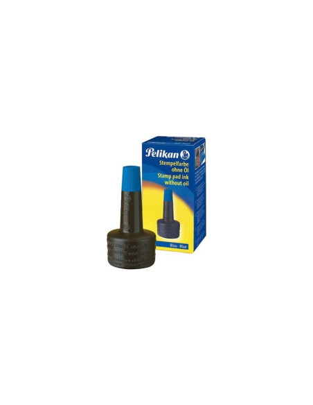 Tus stampila Pelikan, neuleios, albastru, 28ml, cu picurator