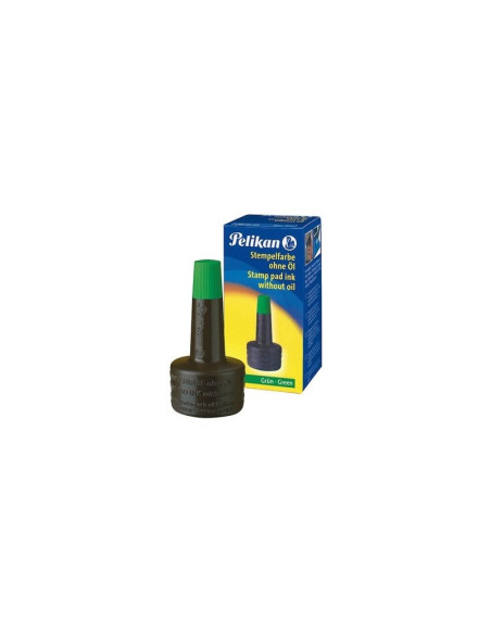Tus stampila Pelikan, neuleios, verde, 28ml, cu picurator