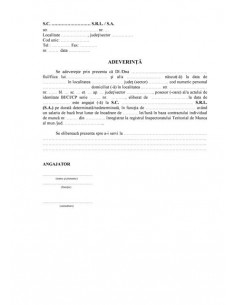 P074 Adeverinta de salariat