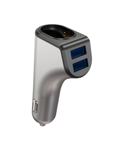 Incarcator auto Platinet PLCRBT2 44639, 2in1 DUOS 2xUSB + Bluetooth, in 12/24V, out 3.1A