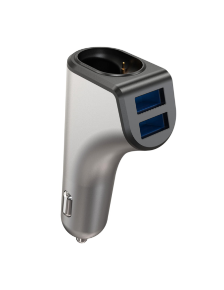 Incarcator auto Platinet PLCRBT2 44639, 2in1 DUOS 2xUSB + Bluetooth, in 12/24V, out 3.1A