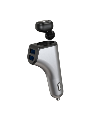 Incarcator auto Platinet PLCRBT2 44639, 2in1 DUOS 2xUSB + Bluetooth, in 12/24V, out 3.1A