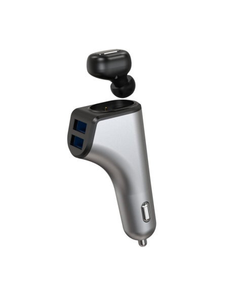 Incarcator auto Platinet PLCRBT2 44639, 2in1 DUOS 2xUSB + Bluetooth, in 12/24V, out 3.1A