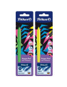 Stilou Pelikan Happy Pen 822343, varf M, alimentare rezerve, corp plastic , +6 rezerve