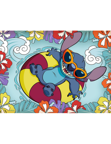 Puzzle carton 30 piese Trefl Stitch - Stitch In Vacanta, 539308, 3+ ani
