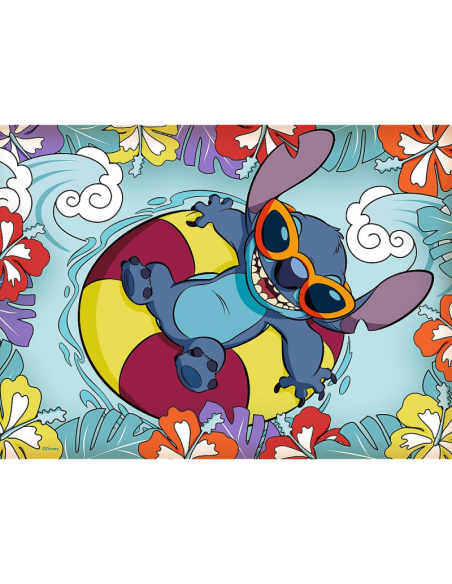 Puzzle carton 30 piese Trefl Stitch - Stitch In Vacanta, 539308, 3+ ani