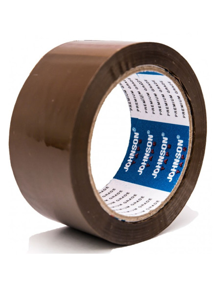 Banda adeziva Johnson, simpla, 48mm x 90yard, maro, acrilic