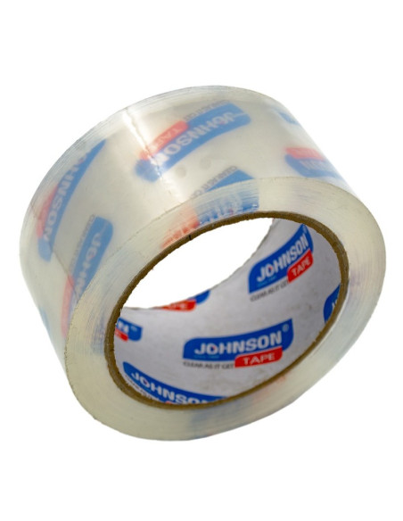 Banda adeziva Johnson, simpla, 48mm x 90yard, transparent, acrilic
