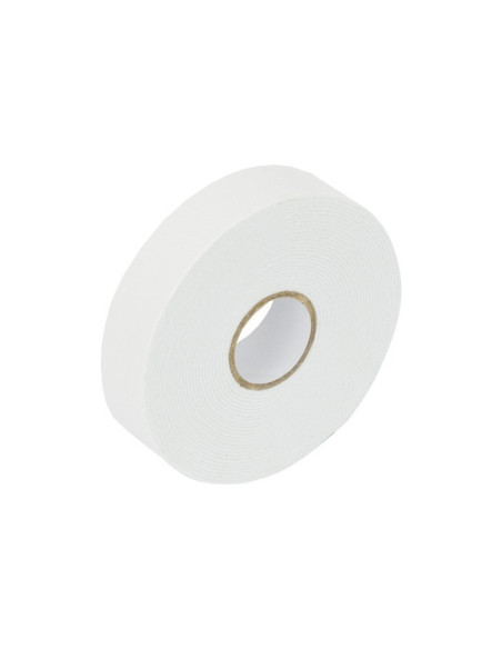 Banda dublu adeziva Grand, buretata, 24mm x 3m, alb