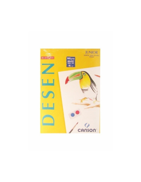 Bloc de desen A4 Canson, 16 file, 160g/mp