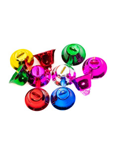 Accesorii creatie - clopotei plastic, diverse culori, 20mm, set 10 buc, Colorarte