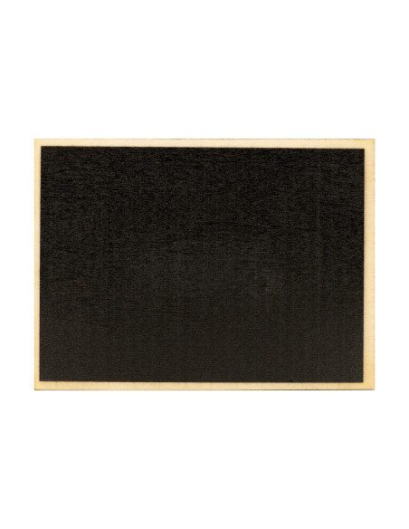 Accesorii creatie - lemn - tabla dreptunghiulara, neagra, 14x11cm, cu carlig de prindere, Colorarte