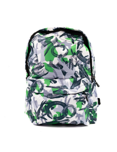 Ghiozdan CNX Grafitti, 1 compartiment, 3 buzunare, textil, diverse culori, 3221