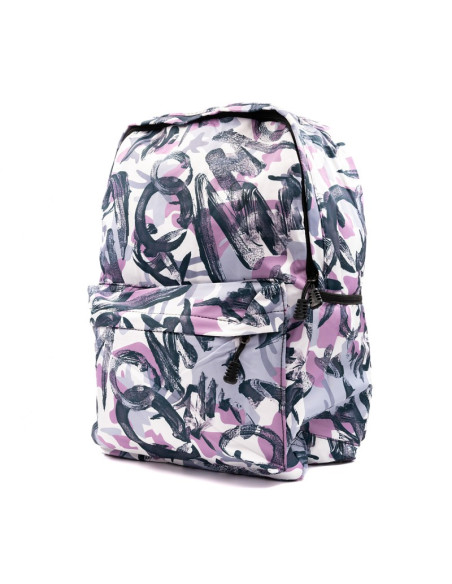 Ghiozdan CNX Grafitti, 1 compartiment, 3 buzunare, textil, diverse culori, 3221