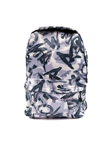 Ghiozdan CNX Grafitti, 1 compartiment, 3 buzunare, textil, diverse culori, 3221