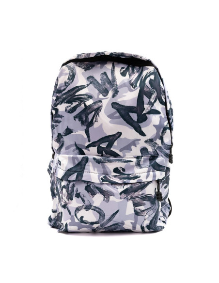 Ghiozdan CNX Grafitti, 1 compartiment, 3 buzunare, textil, diverse culori, 3221
