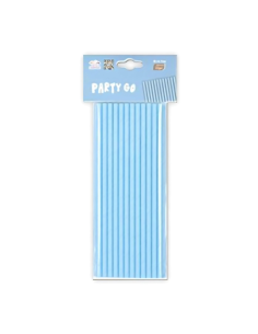 Paie albastre 20cm, PartyGo, DE0084, set 25 buc