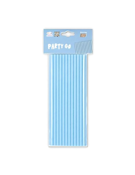 Paie albastre 20cm, PartyGo, DE0084, set 25 buc