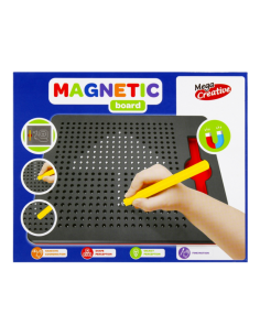 Tabla magnetica pentu desen cu bile metalice MegaCreative, 498878, 22x18x2cm, +3 ani