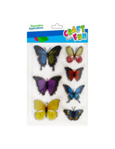Sticker futuri colorati 3D autocolant, Craft with Fun, 521671, set 7 buc