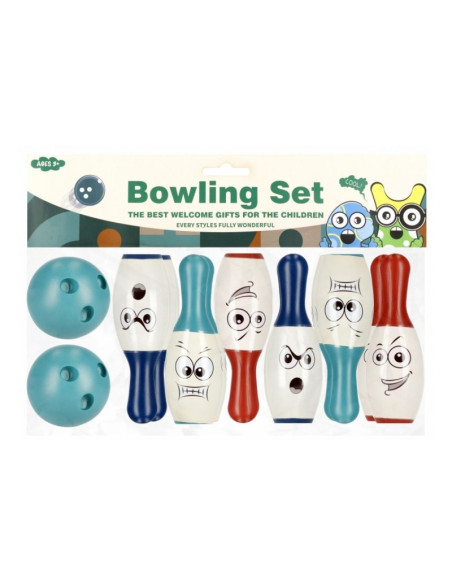 Set Bowling, include 10 popice, 2 bile, 3+ ani, MegaCreative, 511304, 6x26x10cm