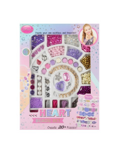 Set creatie accesorii margele bratari Heart, MegaCreative, 543652, 34x25x5cm, 6+ ani