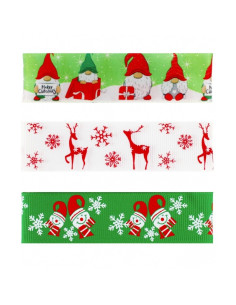 Accesorii creatie - banda decorativa Craciun, 3 modele x 1m, Craft with Fun, 545869 2