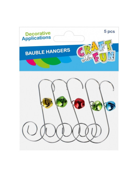 Accesorii creatie - clopotei decorativi, 2.5x6 cm, set 5 buc, Craft with Fun 545861
