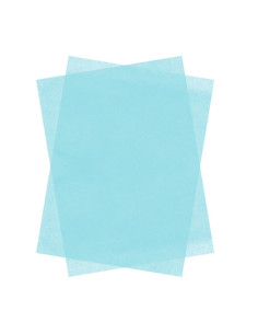 Hartie matase Colorarte, 66x50cm, albastru deschis, set 100 coli